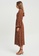 Savel brown Asa Midi Dress CA526AA5CACEF1GS_2