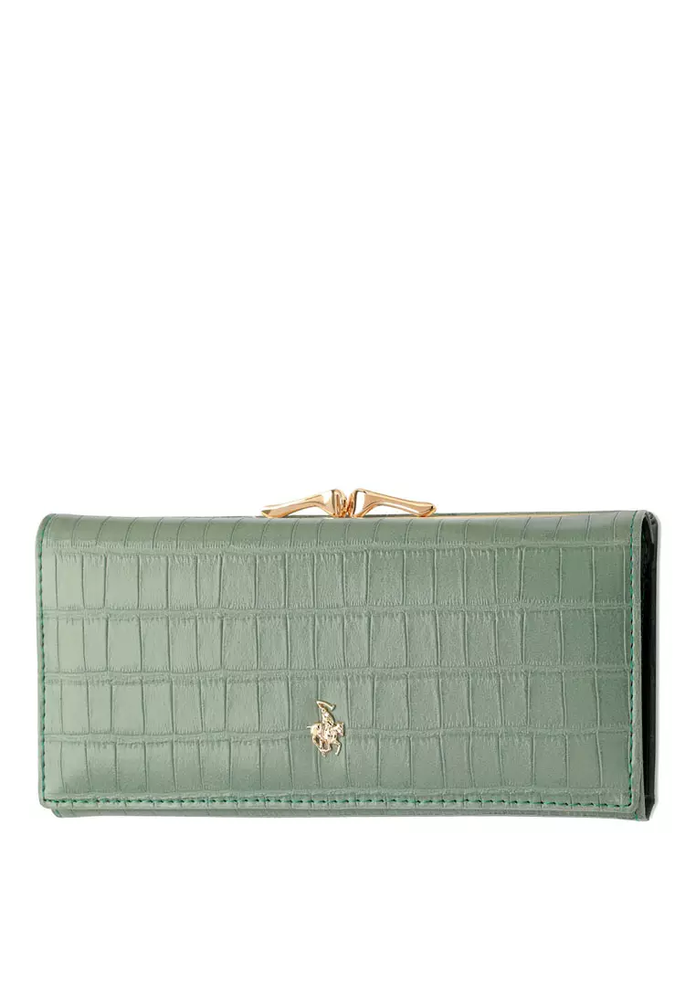 Green sales wallet purse