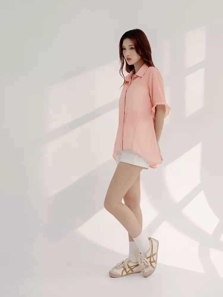 涼感．Air超輕量荷葉袖後背剪裁空氣衣《AB19470》