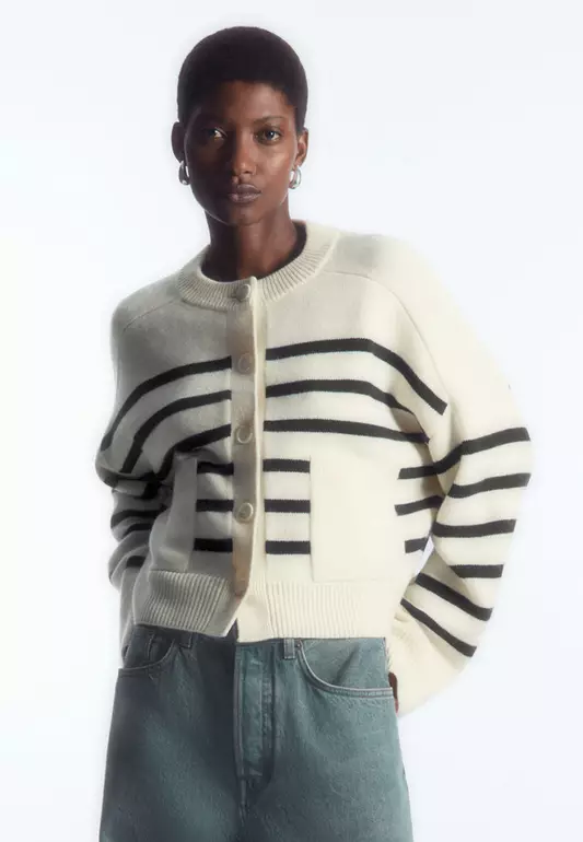 Wool Crew-Neck Cardigan
