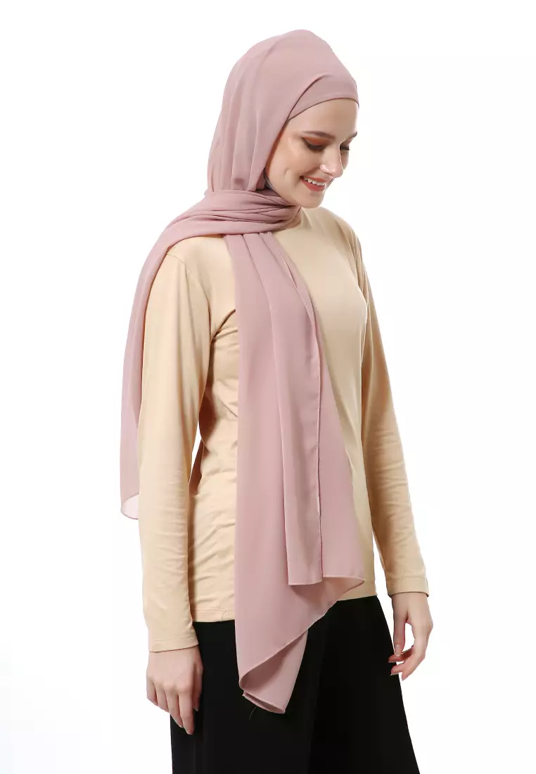 Zhalika Phasmina Motif Polos High Premium Quality - Lavender