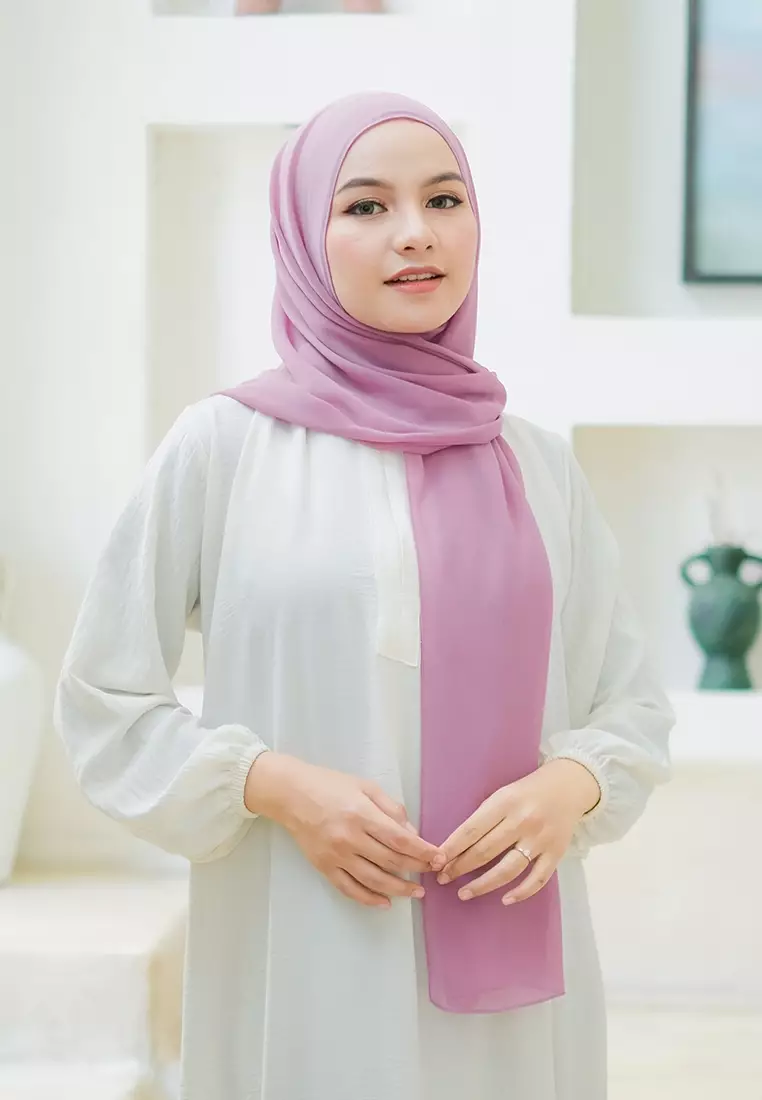 HIJAB INSTAN LATIFA - PURPLISH PINK