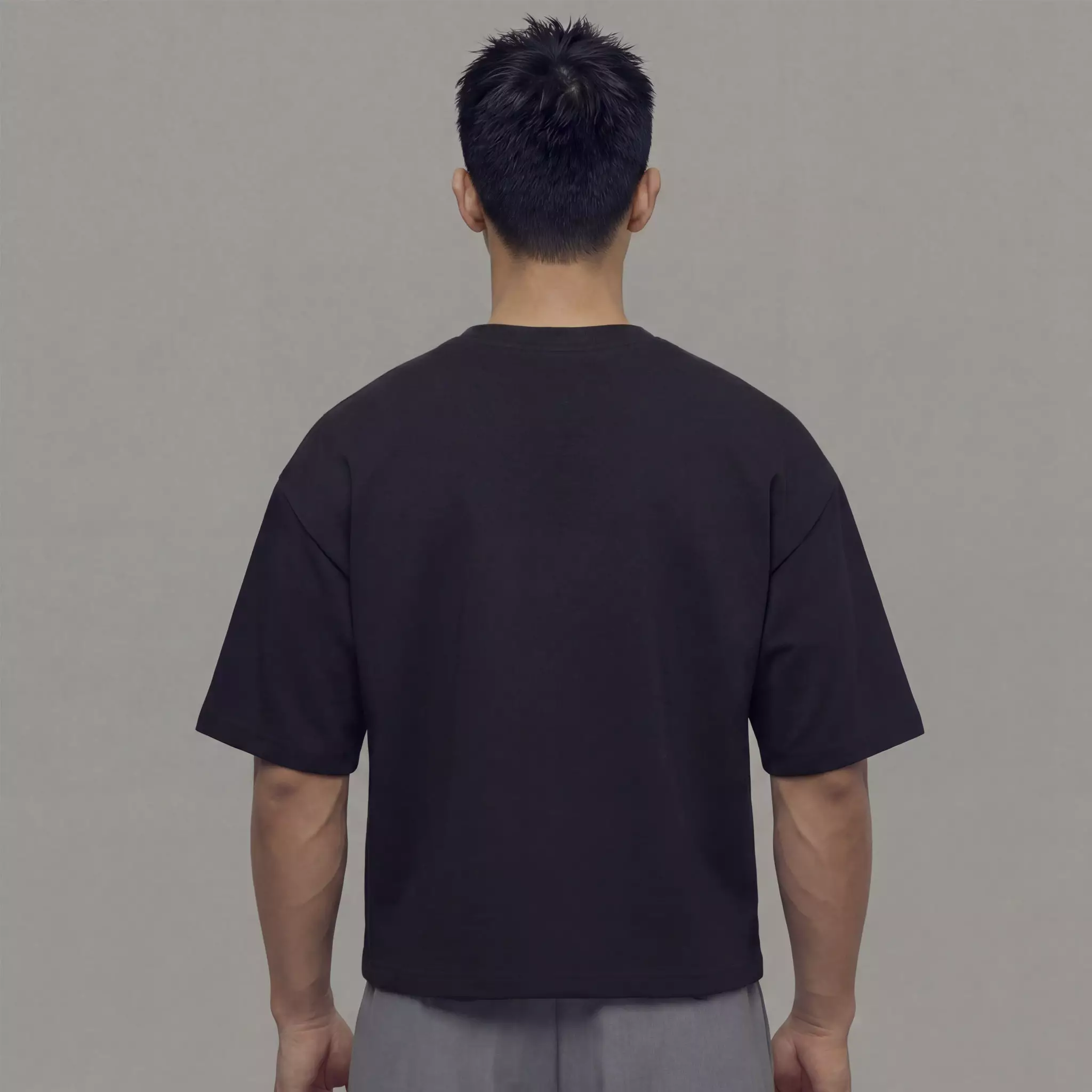 THIRDDAY Kaos Oversize Boxy Gym Scubalux Hitam Polos BXY MTZ47