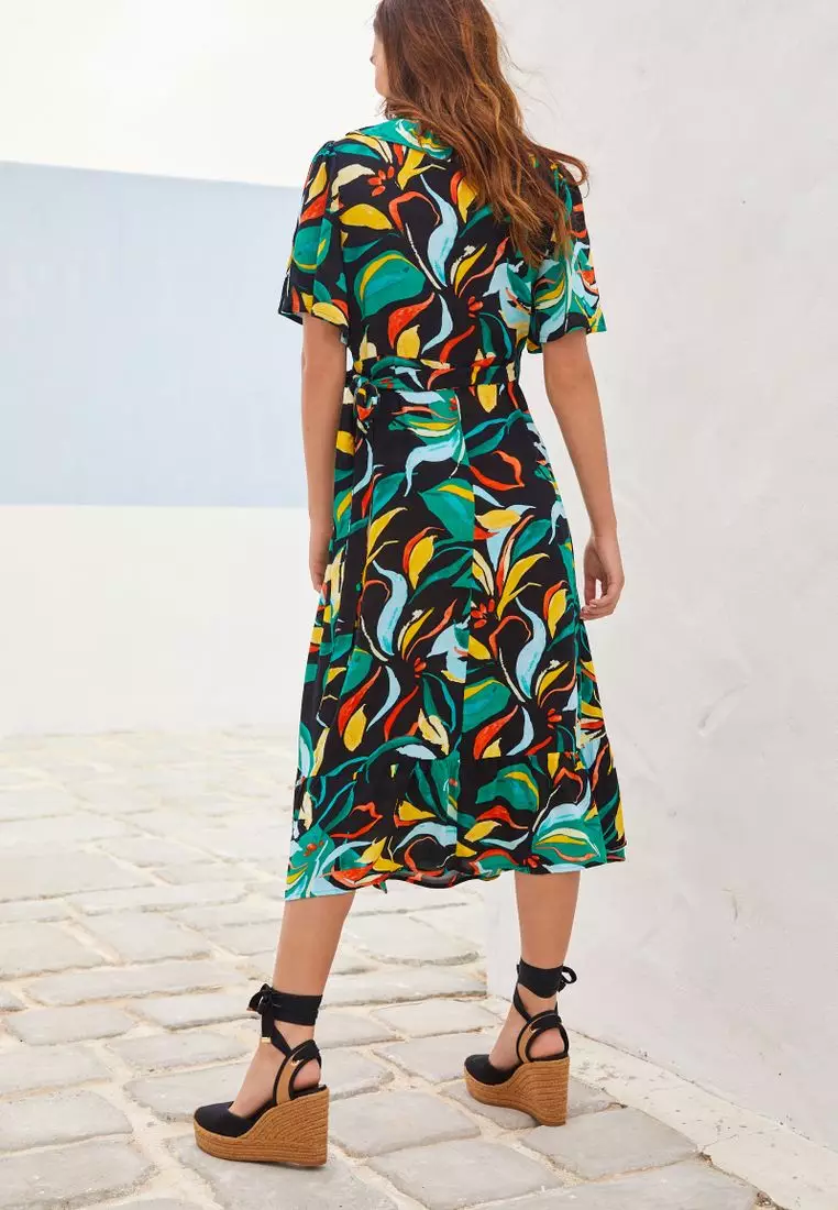 Buy NEXT Wrap Midi Dress 2024 Online ZALORA