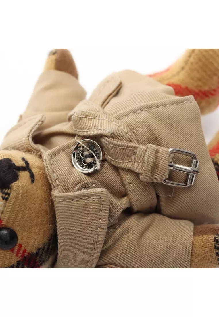 Burberry Pre-loved BURBERRY Nova check teddy bear bag charm key ring fabric  beige multicolor 2023, Buy Burberry Online