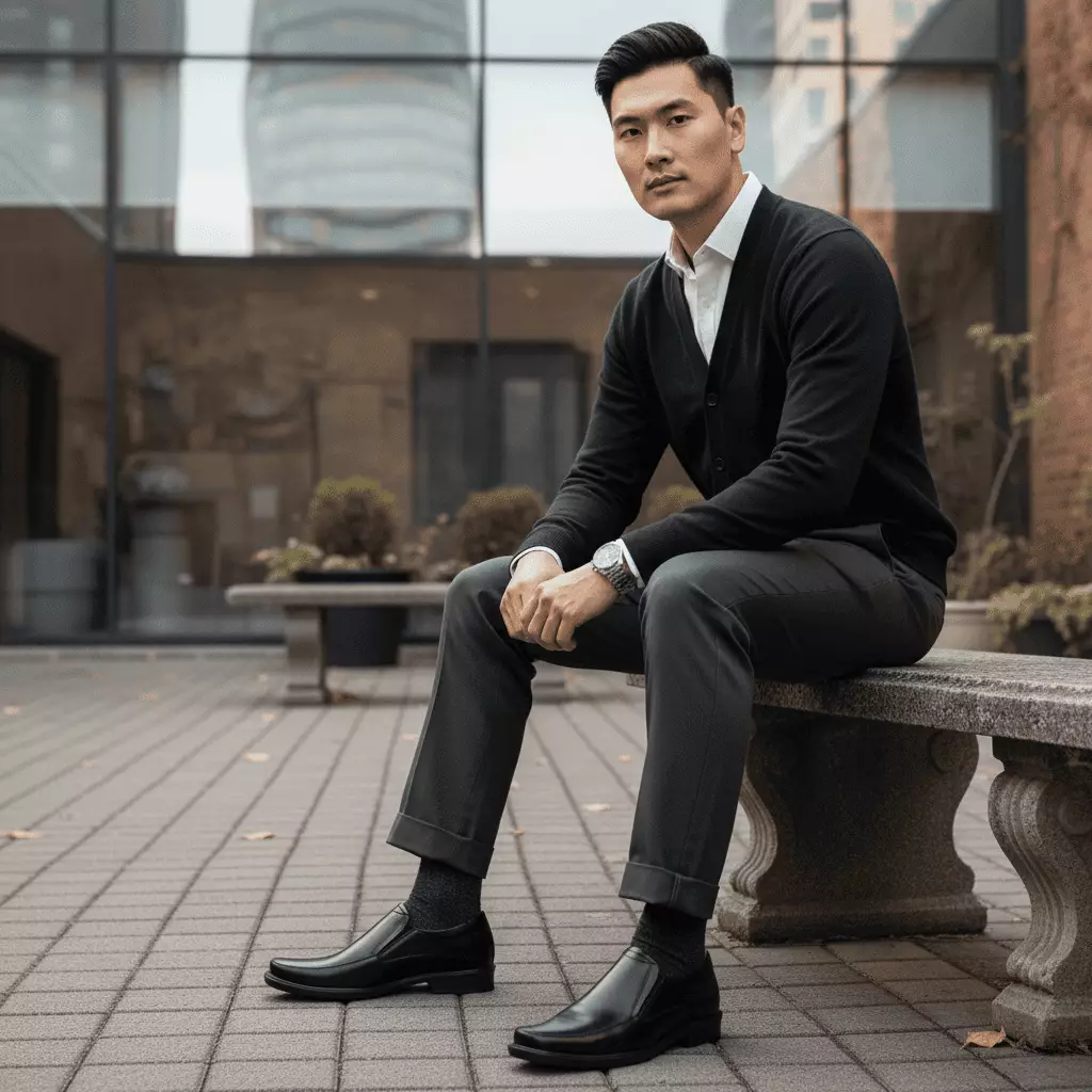 PAULMAY - Sepatu Formal Casual Pria Wina 77 Black