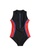 YG Fitness black and red Sexy Contrast Color One-Piece Swimsuit 61FD7USA48EC1CGS_4