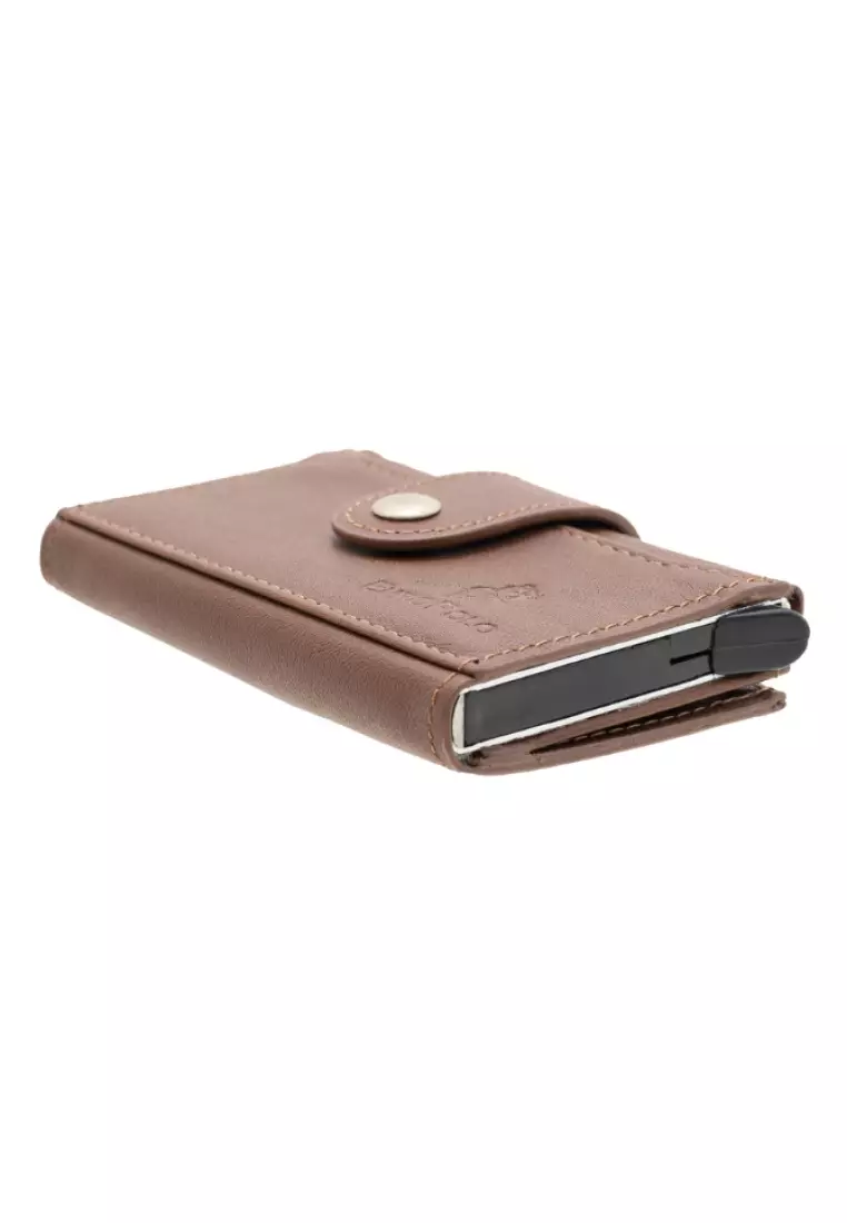 Euro Polo Leather Card Holder Slim Pop Up Card Case Wallet EWB 40163