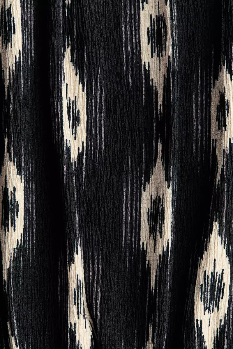 Crinkled tiered dress