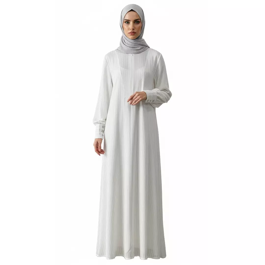 Rabbani - Dresslim Muslim Wanita Dewasa Lengan Panjang Alistha Exclusive - Broken White