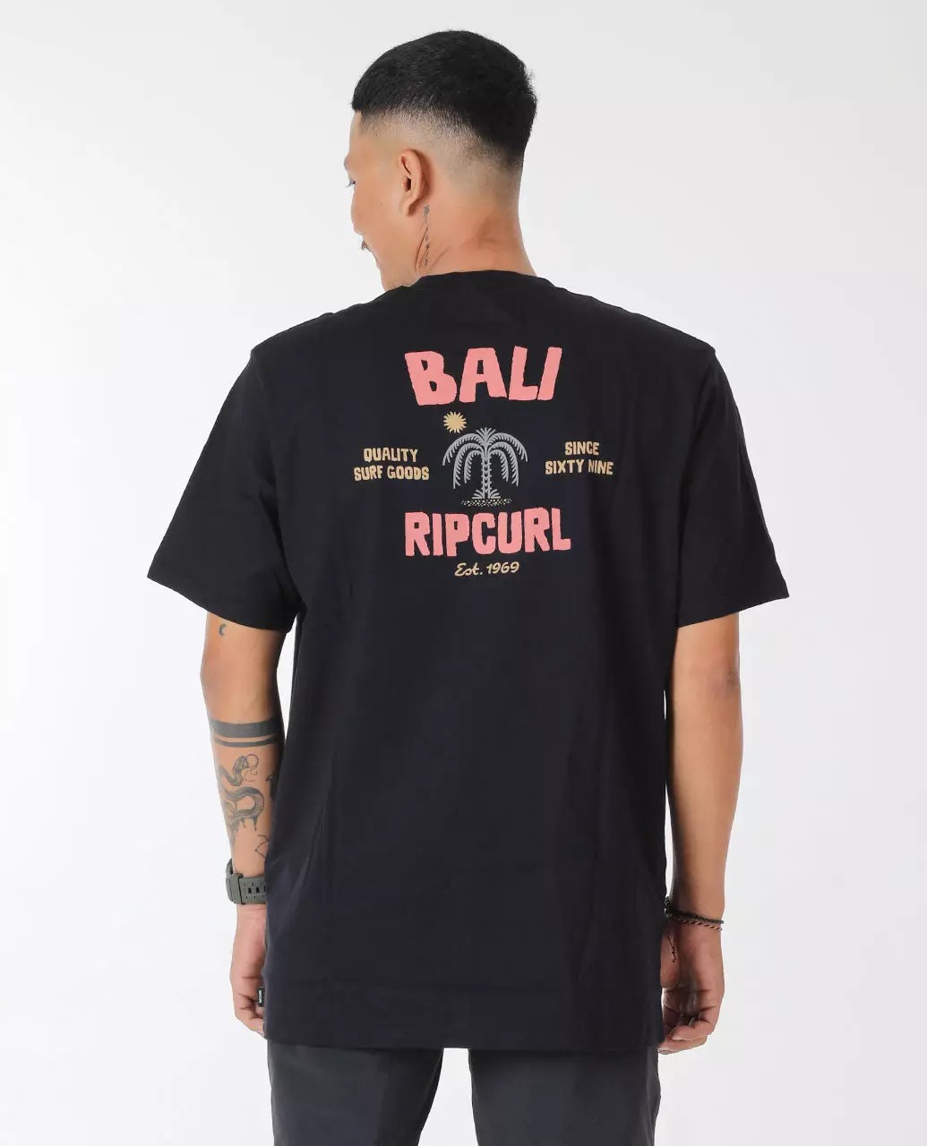 Rip Curl Men Bali Utopia Desto Tee - Black Bali