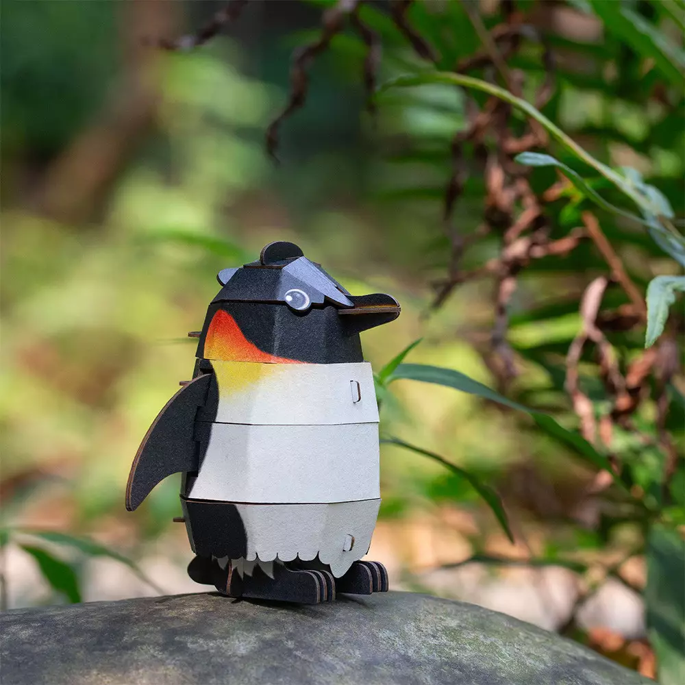 Mieredu 3D Puzzle Build & Sound Penguin Set 31 pcs - Hitam/Putih