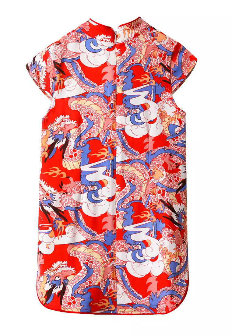 Red hot sale dragon dress