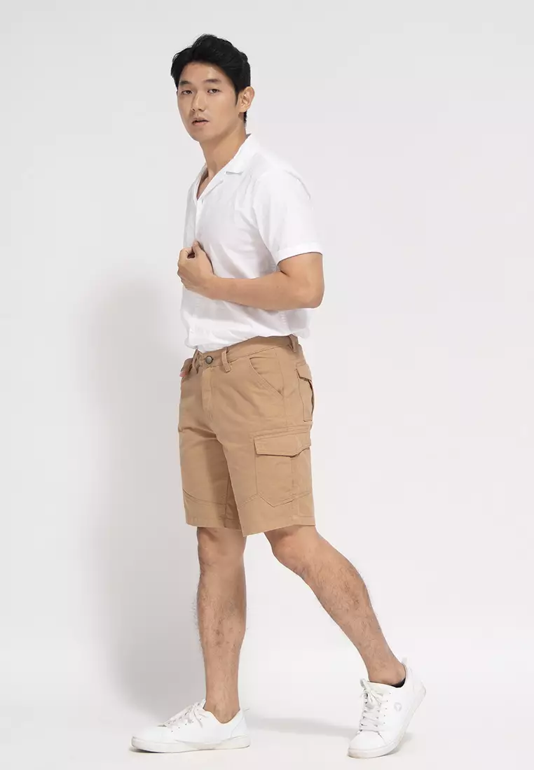 Celana Pendek Cargo Slimfit Tan OXCON Short Pants