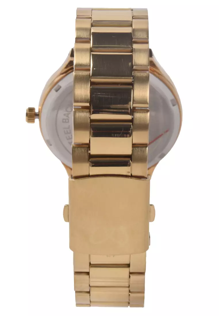 Mirage - Jam Tangan Analog Pria - Gold - Stainless Steel Bracelet - 18604M-F