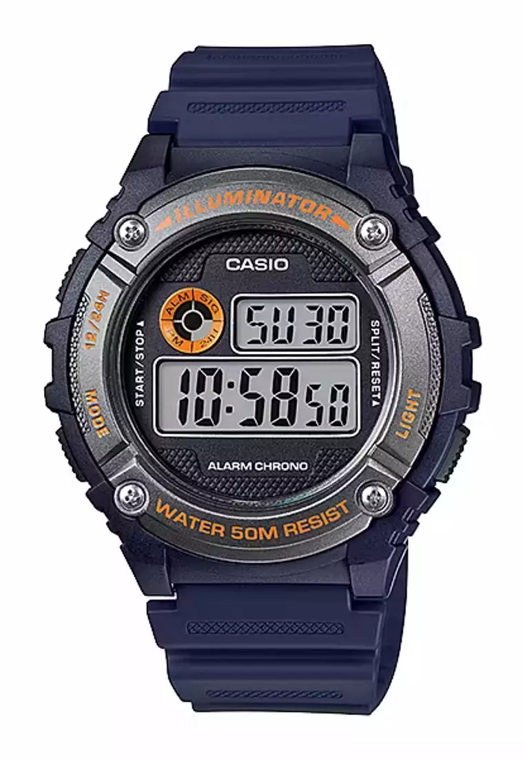 Casio illuminator hot sale blue watch