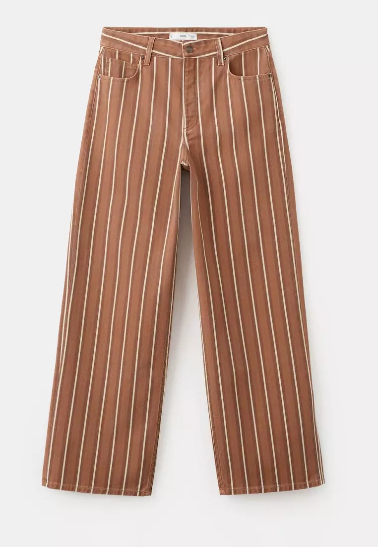 Straight Striped Jeans