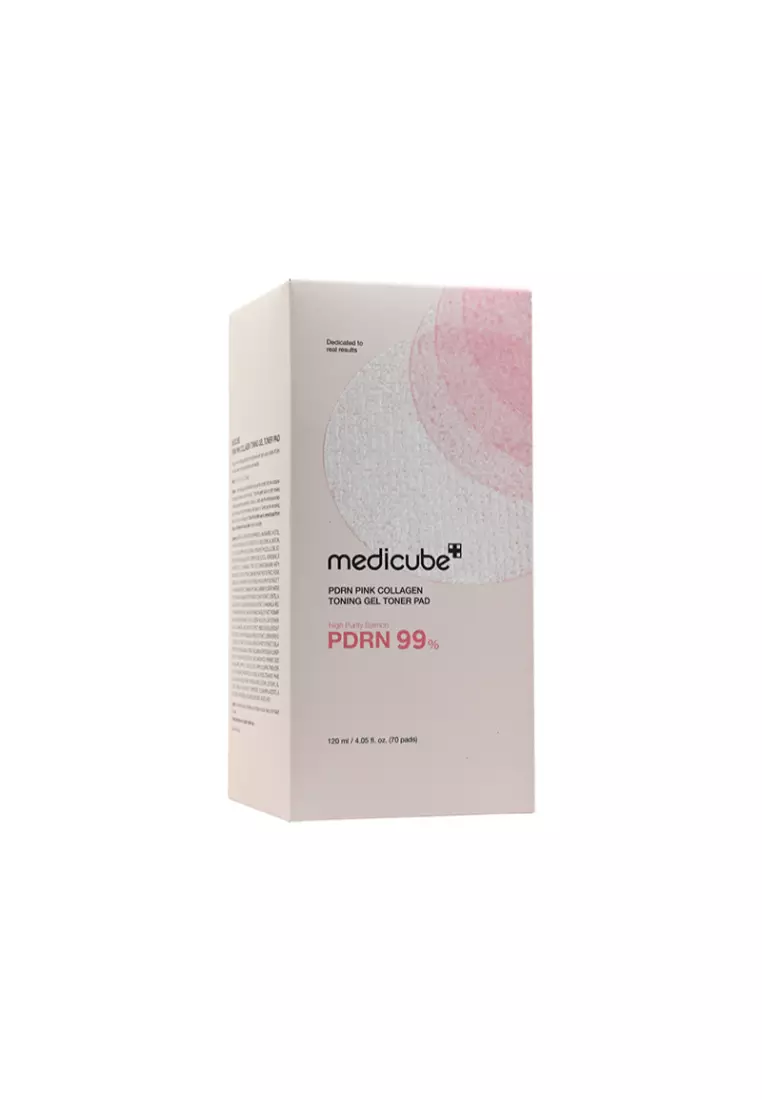 MEDICUBE PDRN Pink Collagen Toning Gel Toner Pad (70pcs)