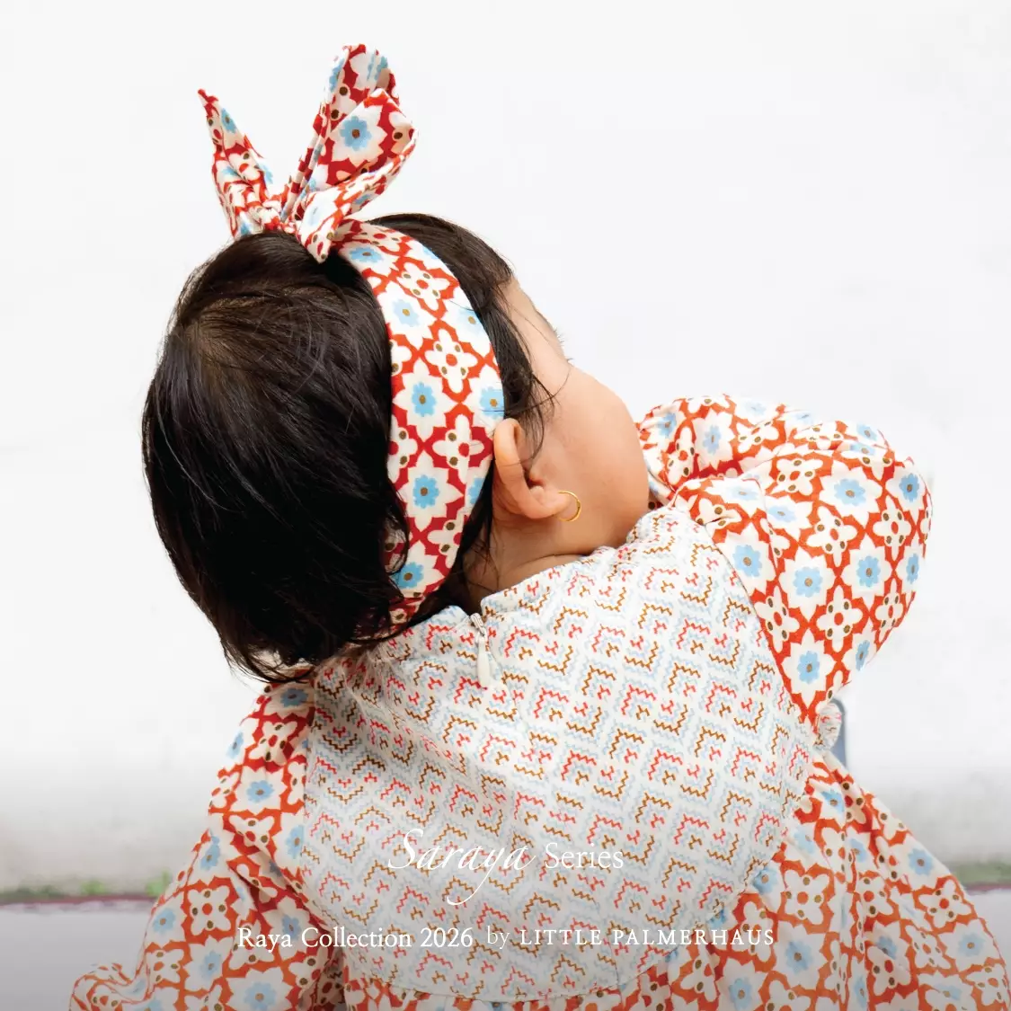 Little Palmerhaus - Baju Lebaran 2026 - Saraya Baby Girl Gamis (Baju Gamis Bayi Usia 0-12 Bulan) Slate Blue