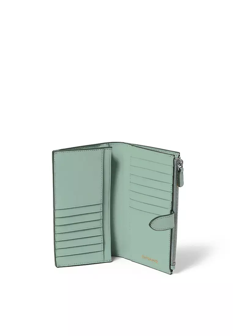 Bi-fold Long Wallet - Mint Blue
