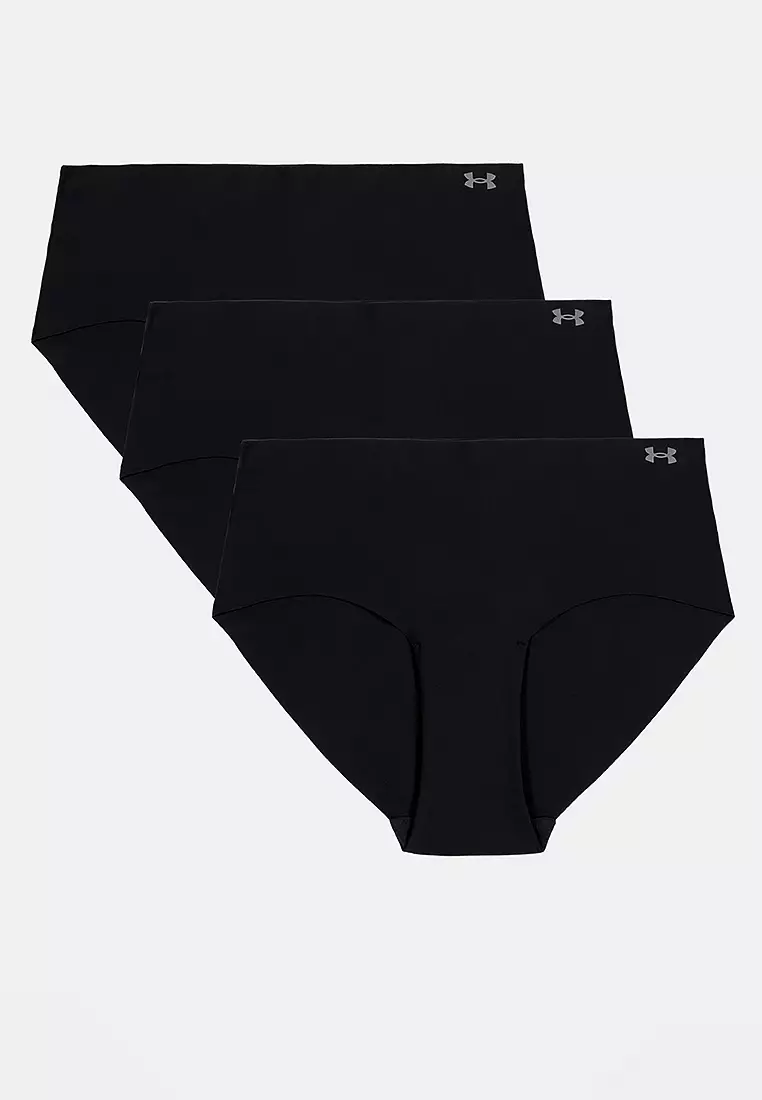 Pure Stretch 3-Packs No Show Hipster Briefs