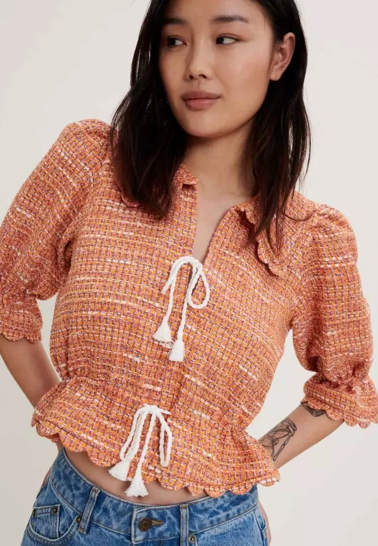 Orange short jacket discount