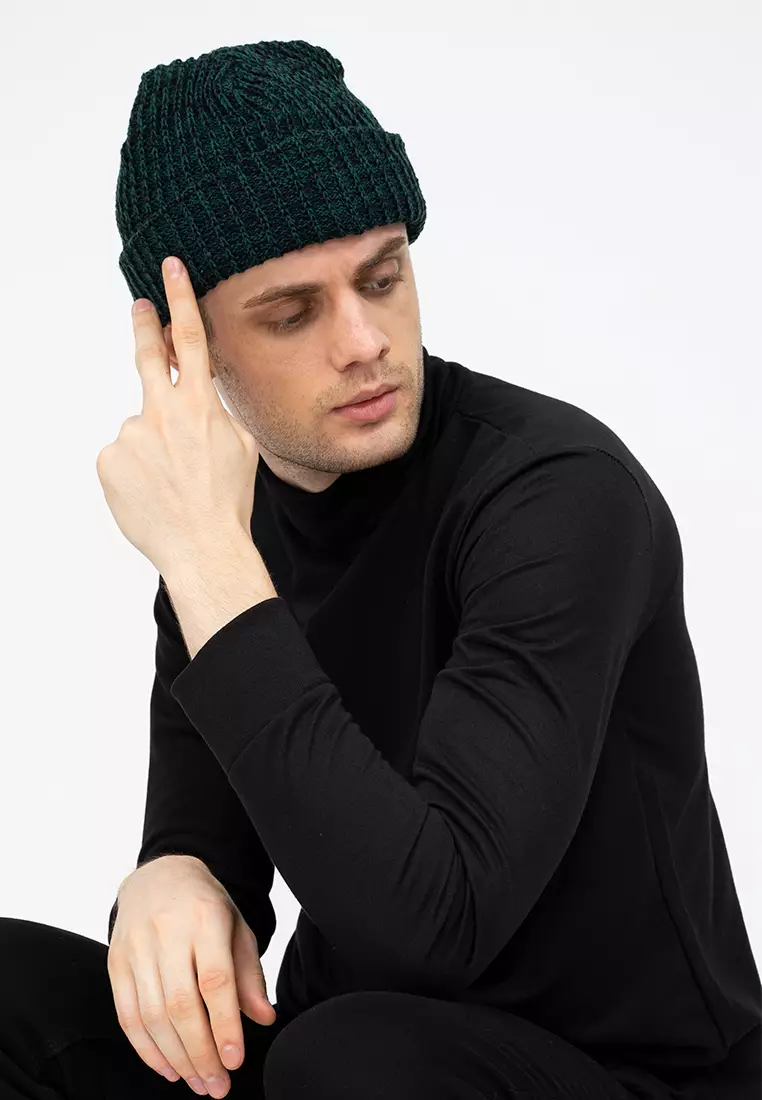 Topi Kupluk Rajut Beanie Hat Polos Topi Gunung hijau dusty