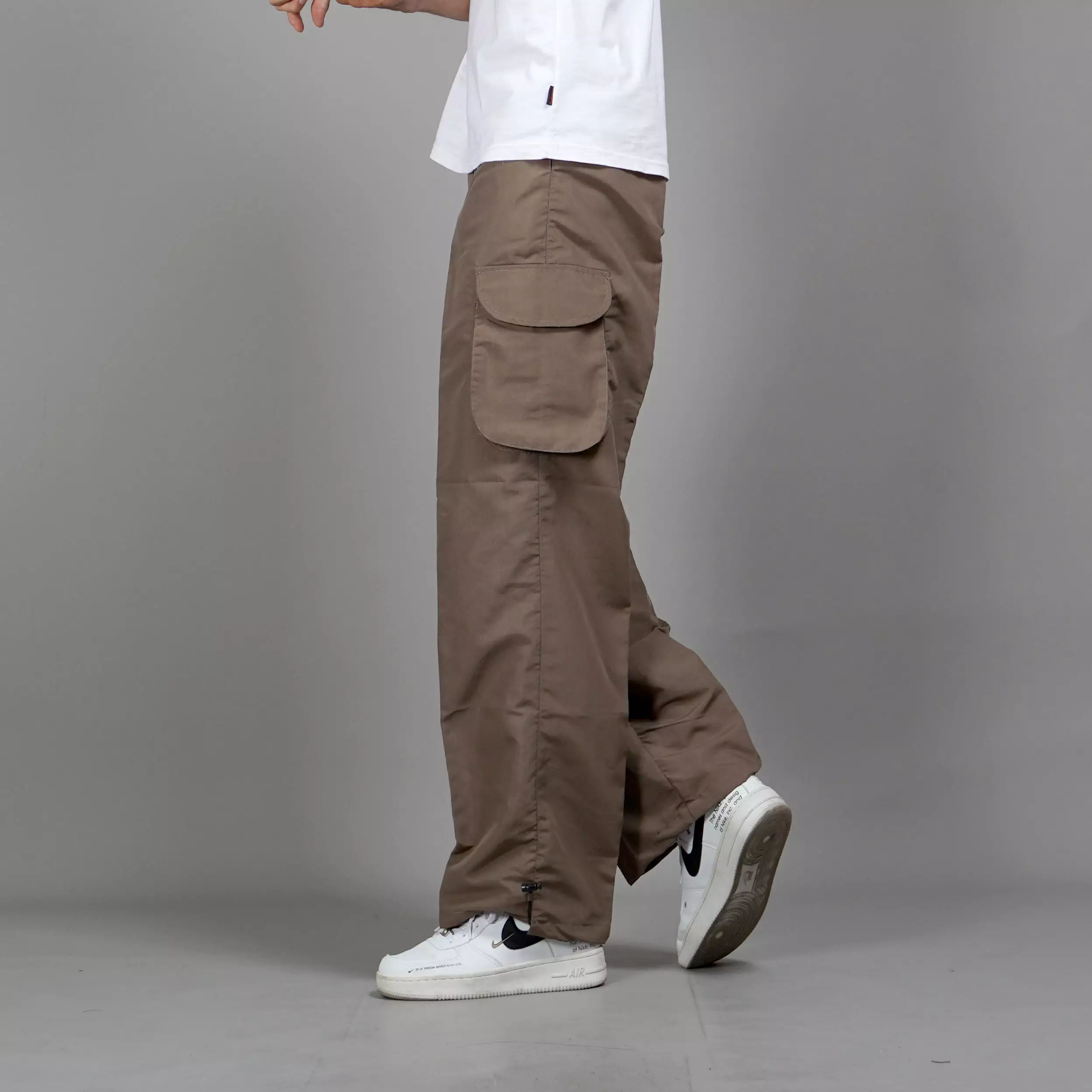REAGAN Celana Panjang Cargo Pria Celana Panjang Pria Cargo Pants - BROWN