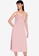 ZALORA BASICS pink Sweetheart Cut Out Midi Dress 98C40AA355DB6DGS_4