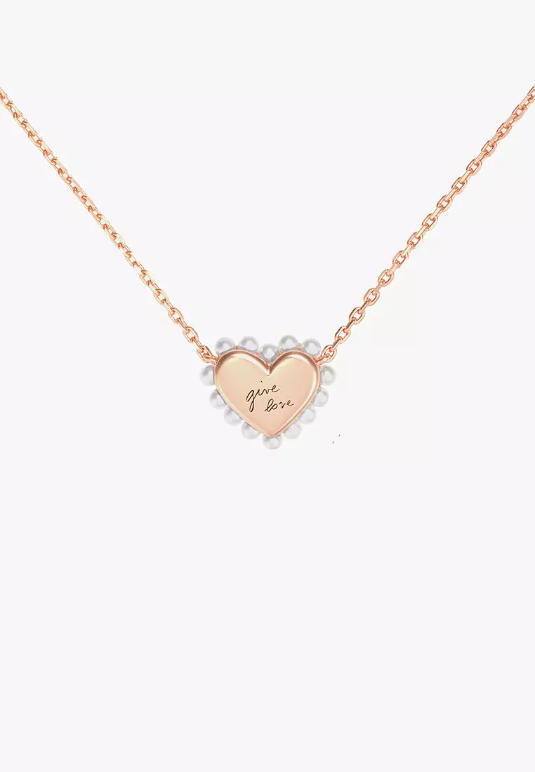 Love Heart Pearl Necklace