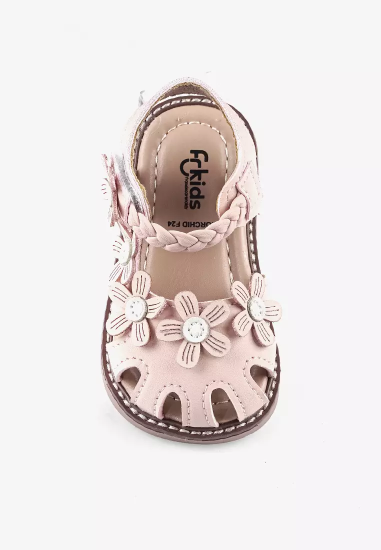 Sepatu Sandal Bunga Prewalker Pre Walker Baby Anak Perempuan B.Orchid