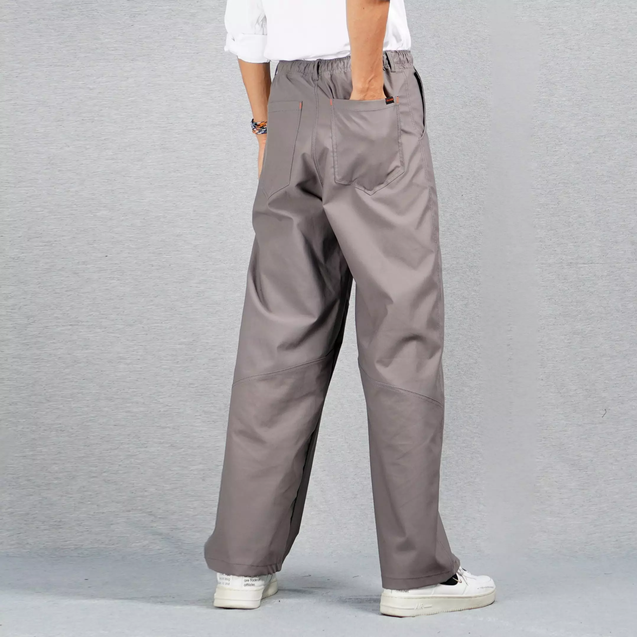 JORDI Celana Chino Pria Reguler Fit Celana Panjang Chino Pria Celana Panjang Pria - ABU