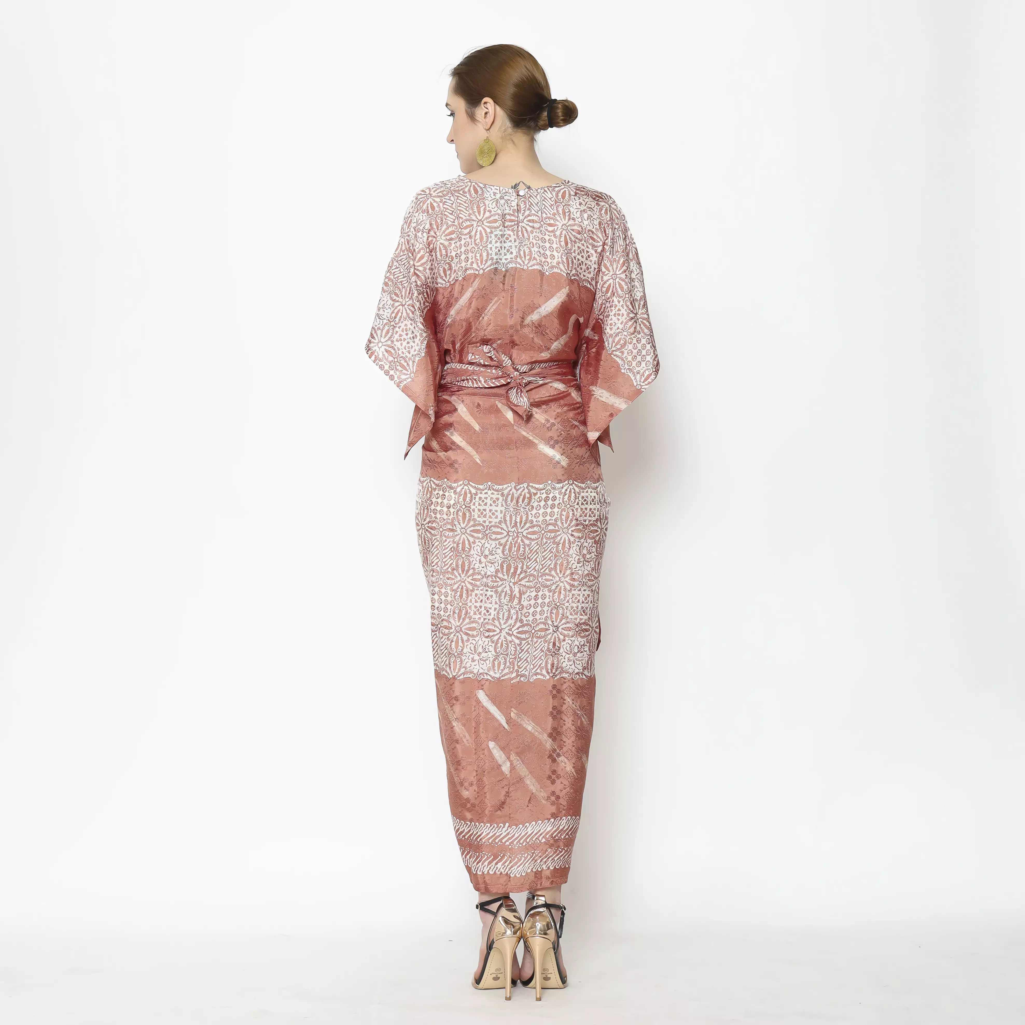 Rinjanie Batik - Dress Infinity Series - Dress Batik Unik - Batik Modern - Caramel Series