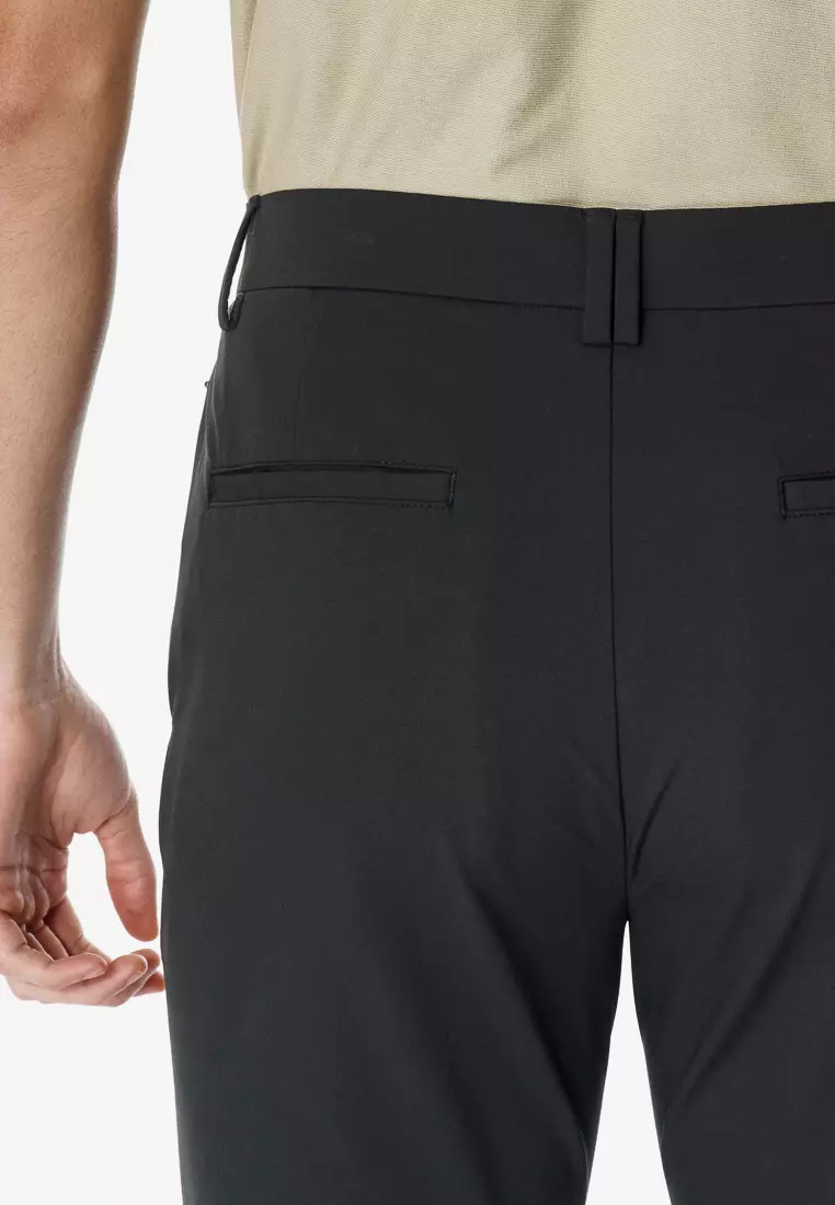 Ink Grey Slim Fit High Stretch Trousers