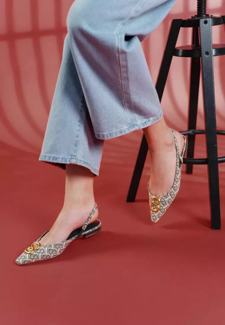 Bimu Slingback Shoes - Dawn