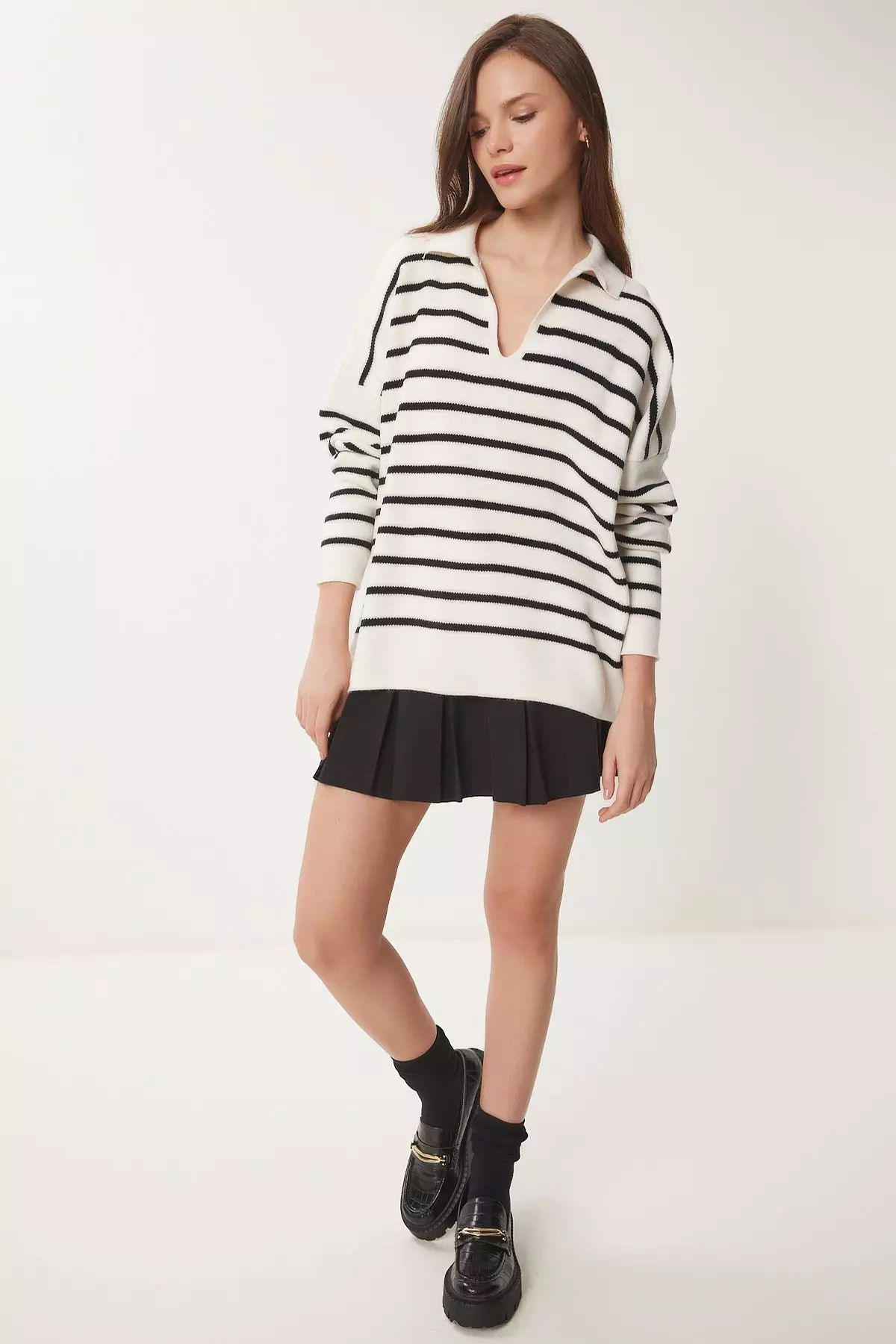 Polo Collar Knitwear Sweater