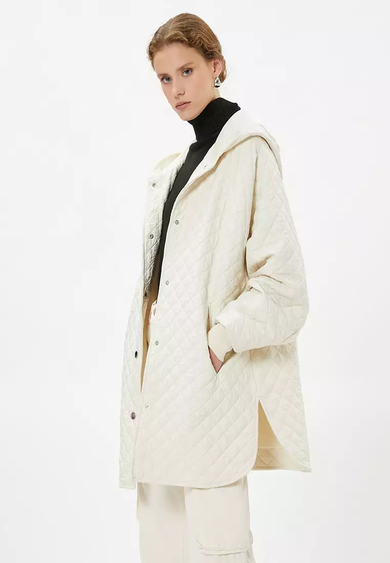Grid Trench Coat