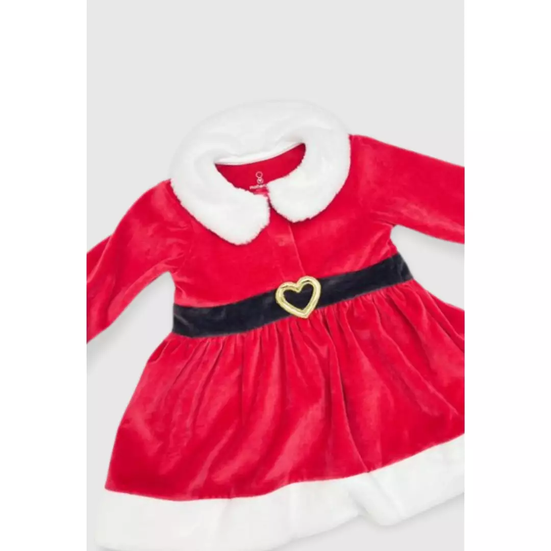 Mothercare Festive Santa Dress and Tights Set - Set Pakaian Bayi Perempuan (Merah)