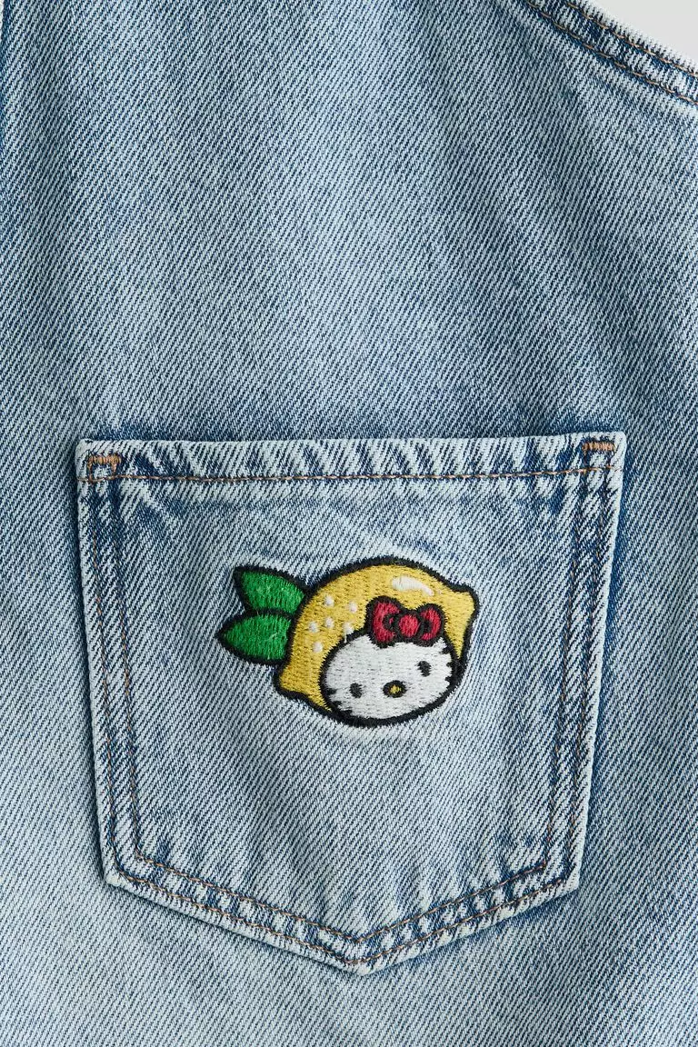Dungaree shorts