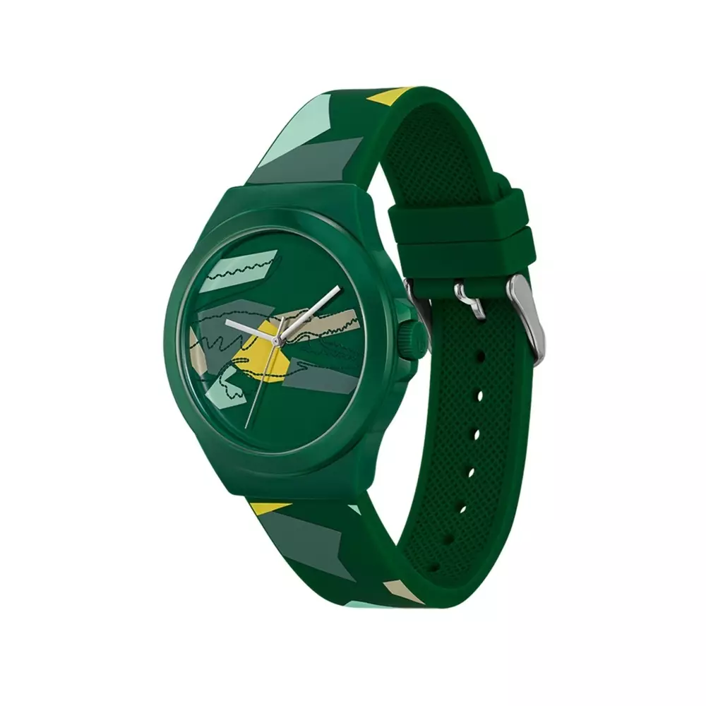 Jam Tangan Pria Lacoste Neocroc 2011186 Men Analog Dual Tone Dial Dual Tone Rubber Strap