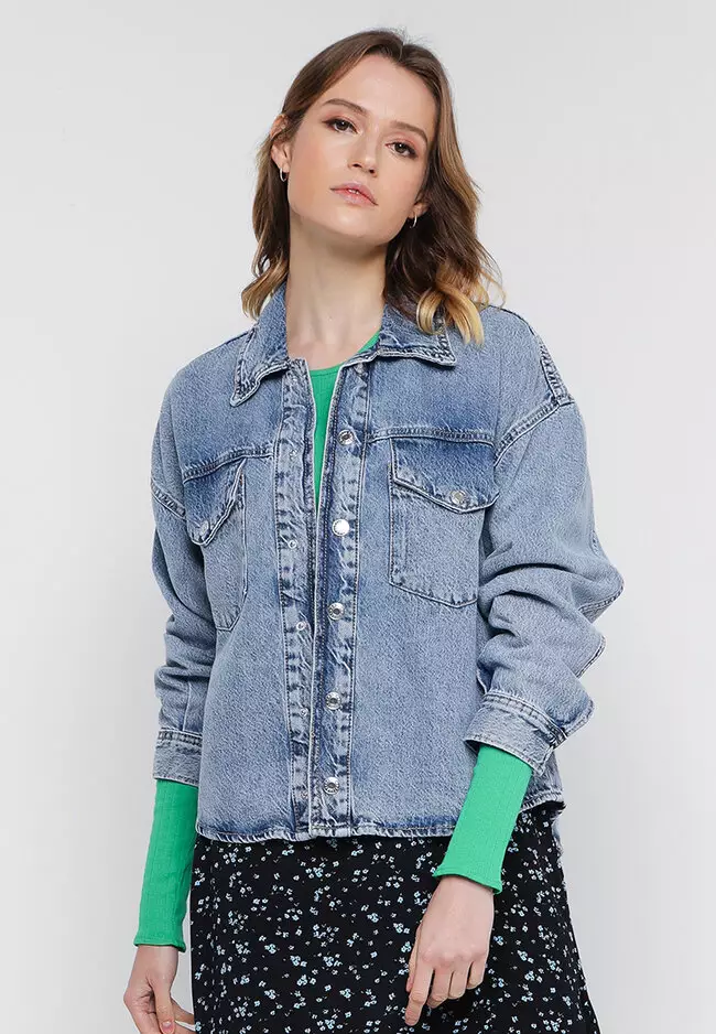 Mango Oversized Denim Shirt