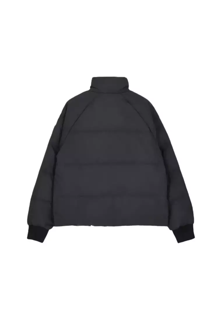 Women's Down Jacket in Black with Brown Color 81052131