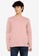 UniqTee 粉紅色 Crew Neck Long Sleeve T-Shirt With Side Label 126D2AA8E80F58GS_1