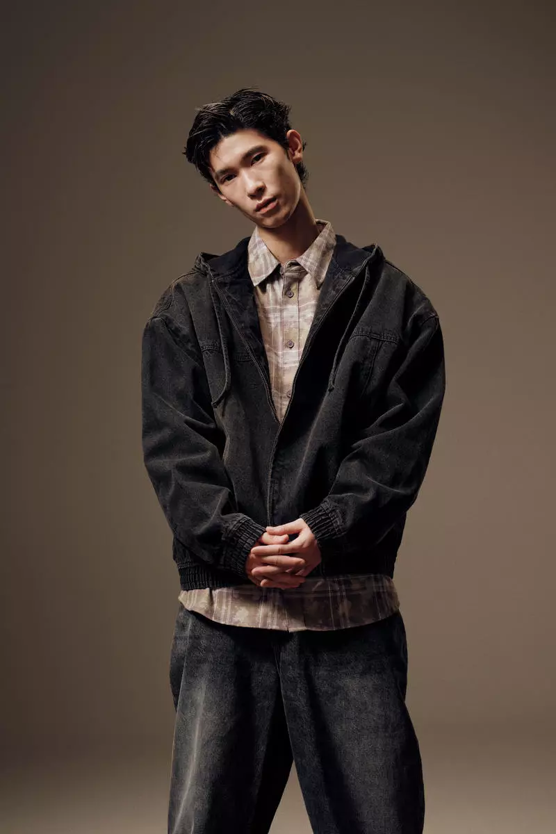 H&m Black Jackets With Hoods Buy H&M Loose Fit Hooded Denim