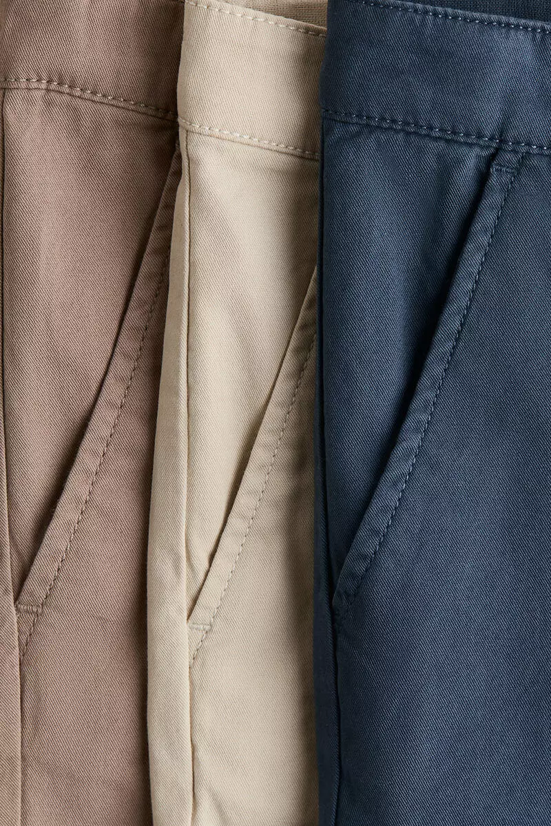 3-pack cotton twill chinos