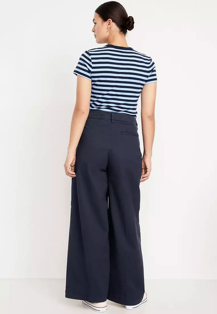 Extra High-Waisted Super Wide-Leg Chino Pants