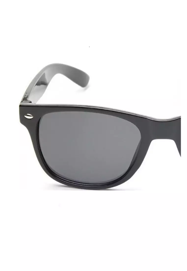Mackenzie Kacamata Pria & Wanita Retro Style UV Protection Frame Material Plastic ORIGINAL - Black
