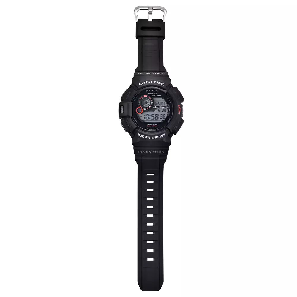 DIGITEC Jam Tangan Digital Pria DG-5028T Water Resist - BKRD4W Black