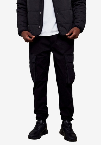 Buy Topman Black Belted Cargo Trousers Online Zalora Malaysia The north face брюки m cargo pant. zalora malaysia