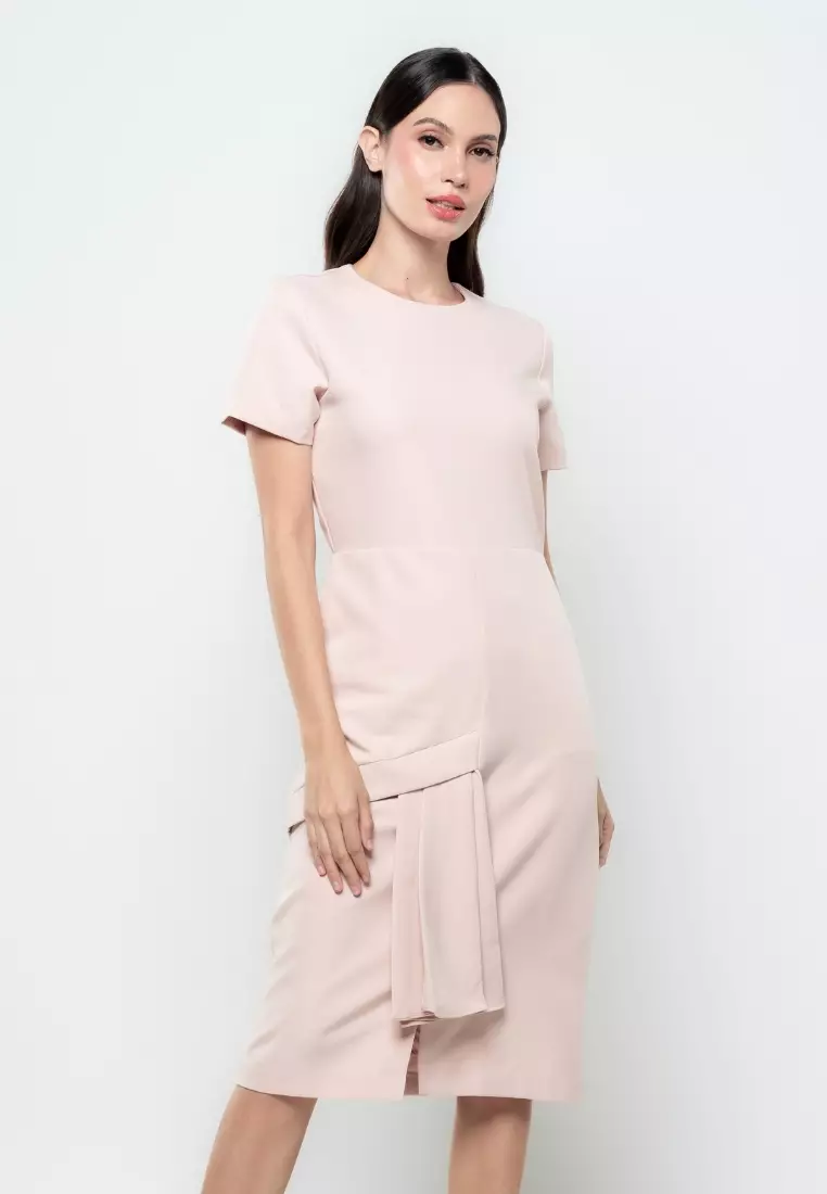 Buy Apple Eve Sherry Pencil Cut Asymmetric Frill Dress 2024